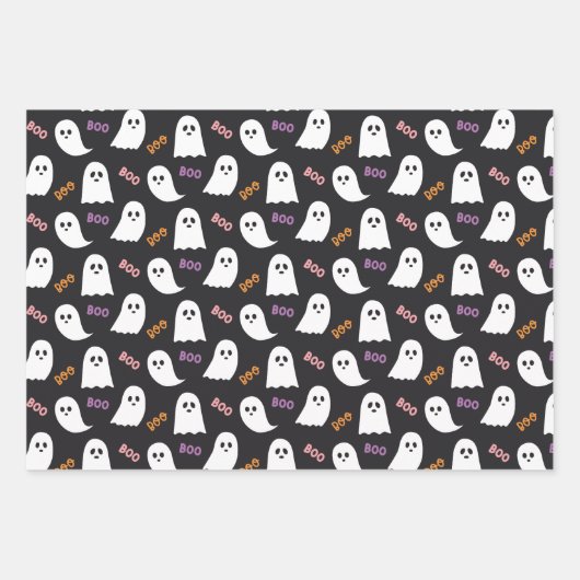 Halloween Wrapping Paper Sheets Set van 3 (Voorkant)
