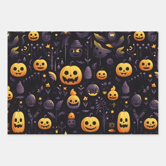 Halloween Wrapping Paper Sheets Set van 3 (Voorkant 2)