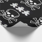 Halloween Wrapping Paper, Skull Cadeaupapier (Hoek)