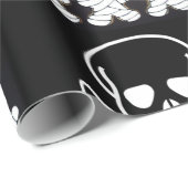 Halloween Wrapping Paper, Skull Cadeaupapier (Rol Hoek)