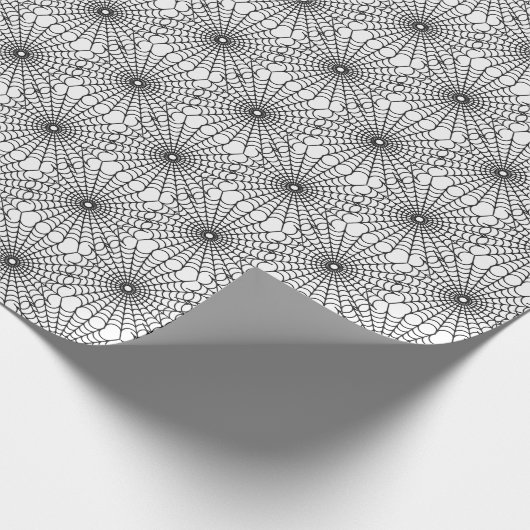 Halloween Wrapping Paper-Spider-websites Cadeaupapier (Hoek)
