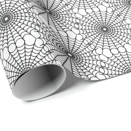 Halloween Wrapping Paper-Spider-websites Cadeaupapier (Rol Hoek)
