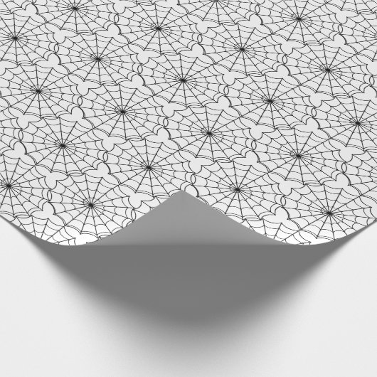 Halloween Wrapping Paper-Spider-websites Cadeaupapier (Hoek)