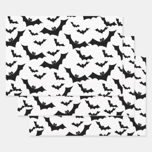 Halloween wrapping paper| Spooky, Bat Inpakpapier Vel (Set)