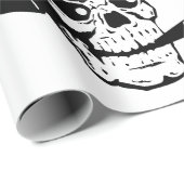 HALLOWEEN WRAPPINGPAPIERSKULL MET HAT CADEAUPAPIER (Rol Hoek)