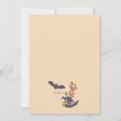 Halloween Wreath Invitation Kaart (Achterkant)