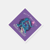 Halloween Wyed Witch op T-Rex Illustration Party Servet (Hoek)