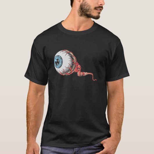 Halloween Wzet Eyeball Shirt (Voorkant)
