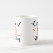 Halloween Yarn + vleermuizen Tweekleurige Koffiemok (Center)