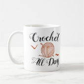 Halloween Yarn + vleermuizen Tweekleurige Koffiemok (Links)