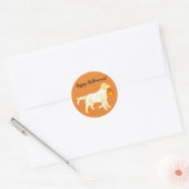 Halloween Yellow Labrador Mummy Stickers (Envelop)