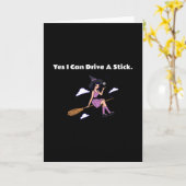 Halloween - Yes I Can Drive a Stick Kaart (Gele Bloem)