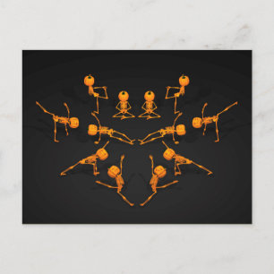 Halloween Yoga Class Briefkaart