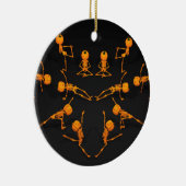 Halloween Yoga Class Keramisch Ornament (Rechts)