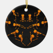 Halloween Yoga Class Keramisch Ornament (Voorkant)