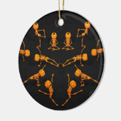 Halloween Yoga Class Keramisch Ornament (Links)