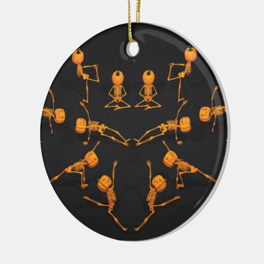 Halloween Yoga Class Keramisch Ornament (Links)