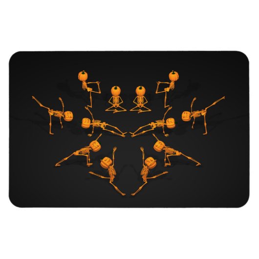 Halloween Yoga Class Magneet (Horizontaal)