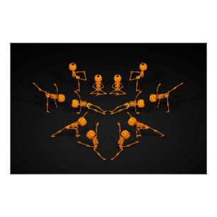 Halloween Yoga Class Perfect Poster