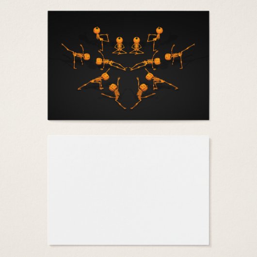 Halloween Yoga Class Visitekaartjes (Voorkant /achterkant)