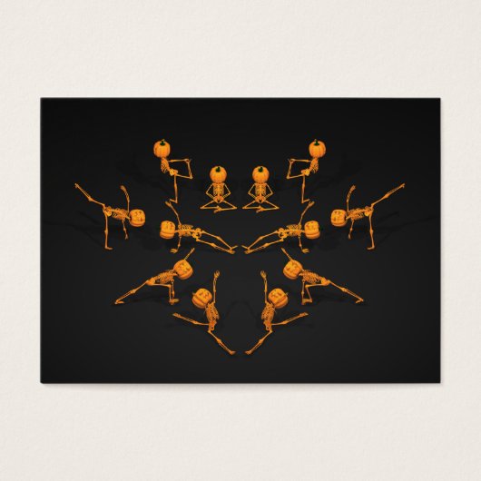 Halloween Yoga Class Visitekaartjes (Voorkant)
