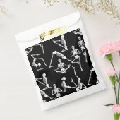 Halloween yoga skeletten zwart bedankzakje (Gezegeld)