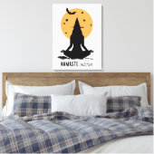 Halloween yoga Witch Canvas Afdruk (Insitu (Slaapkamer))
