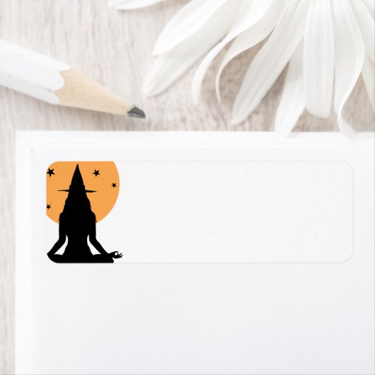 Halloween yoga Witch Etiket (Insitu)