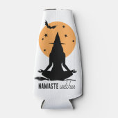 Halloween yoga Witch Flesjeskoeler (Voorkant)