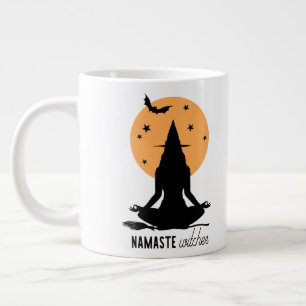 Halloween yoga Witch Grote Koffiekop