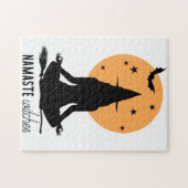 Halloween yoga Witch Legpuzzel (Horizontaal)