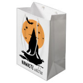 Halloween yoga Witch Medium Cadeauzakje (Voorkant Gekanteld)