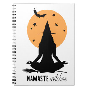 Halloween yoga Witch Notitieboek