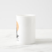 Halloween yoga Witch Porselein Kop (Voorkant)