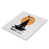 Halloween yoga Witch Tegeltje (Zijkant)