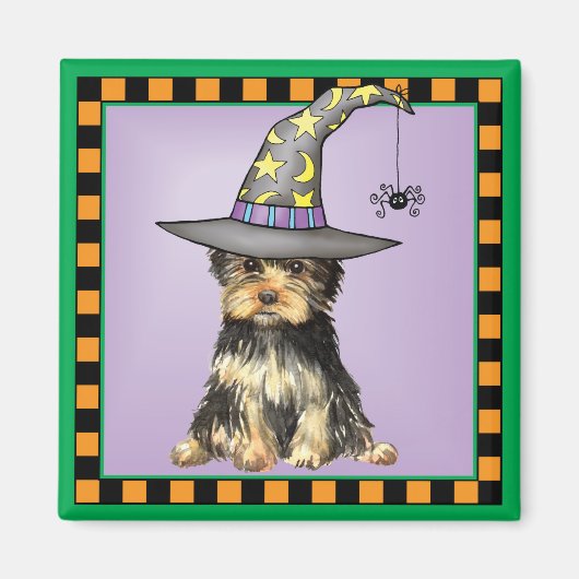 Halloween Yorkie Magneet (Voorkant)