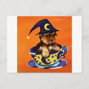 Halloween Yorkie Poo Briefkaart