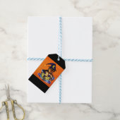 Halloween Yorkie Poo Cadeaulabel (Met Touw)