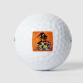 Halloween Yorkie Poo Golfballen (Voorkant)
