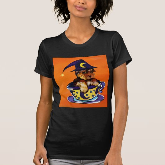 Halloween Yorkie Poo T-shirt (Voorkant)