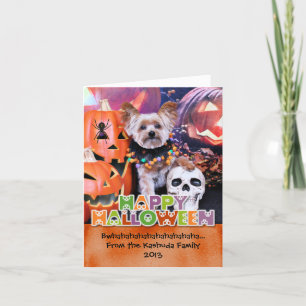 Halloween - Yorkie - Vinnie Kaart