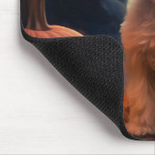 Halloween Yorkipoo met pompoenen eng Muismat (Hoek)