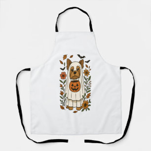 Halloween Yorkshire Terrier Bloemen Halloween Schort