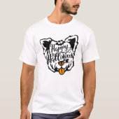Halloween Yorkshire terrier hond T-shirt (Voorkant)