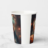 Halloween Yorkshire Terrier met pompoenen eng Papieren Bekers (Links)