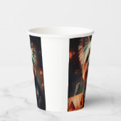 Halloween Yorkshire Terrier met pompoenen eng Papieren Bekers (Rechts)