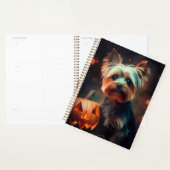 Halloween Yorkshire Terrier met pompoenen eng Planner (Display)