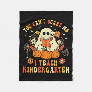 Halloween You Can't E Me I Teach Kindergarten Leer Fleece Deken
