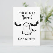 Halloween Youve Been Boo ed  Bedankkaart (Staand voorkant)