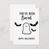 Halloween Youve Been Boo ed  Bedankkaart (Voorkant / Achterkant)